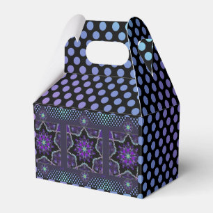 Purple umbrella & hearts .7 favor box