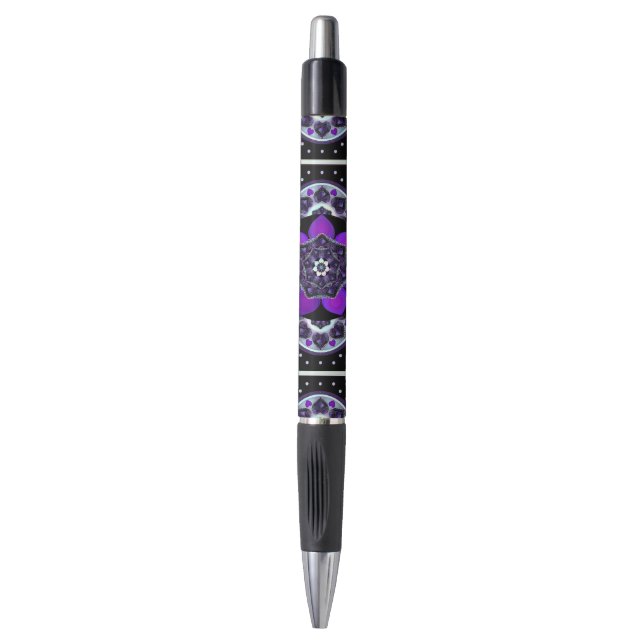 Purple umbrella & hearts .7 pen (Front Vertical)