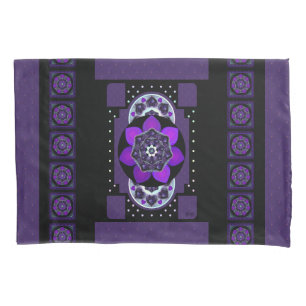 Purple umbrella & hearts .7 pillowcase