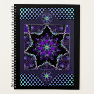 Purple umbrella & hearts .7 planner