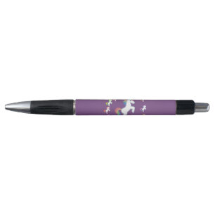 Purple Unicorn Circle Ink Charm Pen