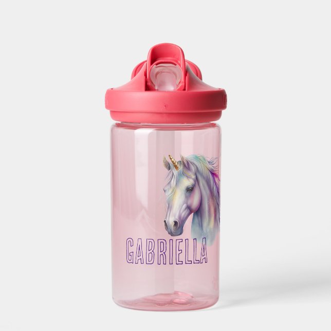 Purple Unicorn Dream Water Bottle (Front)