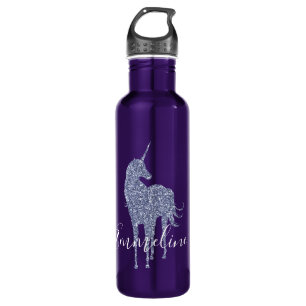 Purple Unicorn Glitter personalized 710 Ml Water Bottle
