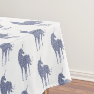Purple Unicorn Glitter Tablecloth
