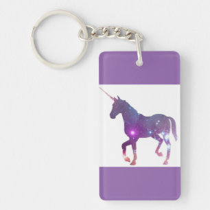 PURPLE UNICORN KEYCHAIN