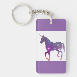 PURPLE UNICORN KEYCHAIN