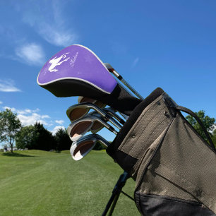 Purple Unicorn Personalized Golf Head Cover