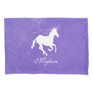 Purple Unicorn Personalized Pillowcase