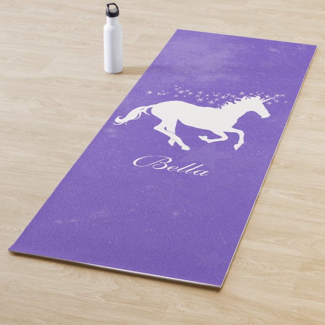 Purple Unicorn Personalized Yoga Mat (In Situ)