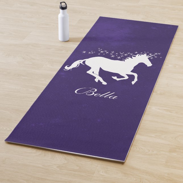 Purple Unicorn Personalized Yoga Mat (In Situ)