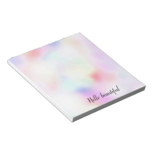 Purple Unicorn Pink Peach Rainbow         Notepad