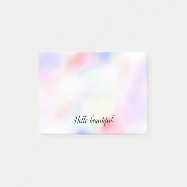 Purple Unicorn Pink Peach Rainbow          Post-it Notes (Front)