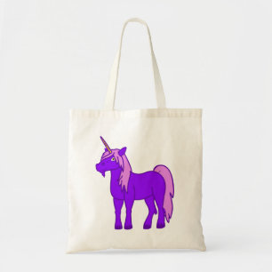 Purple Unicorn Tote Bag