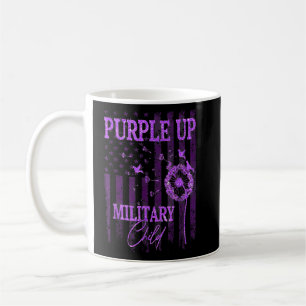 Purple Up For Military Child Month Dandelion Spark Coffee Mug