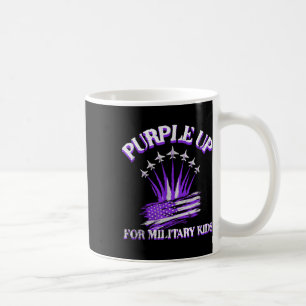 Purple Up For Military Kids Day American Children Coffee Mug