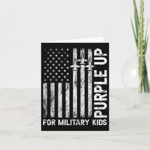 Purple Up For Military Kids Flag Military Child Mo Card