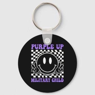 Purple Up For Military Kids Military Child Keychain