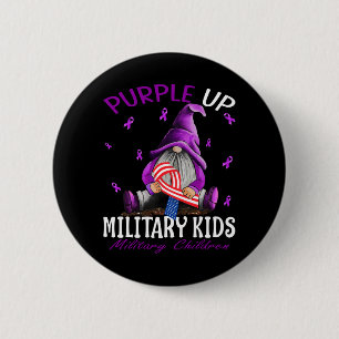 Purple Up For Military Kids Military Child Month 2 Inch Round Button