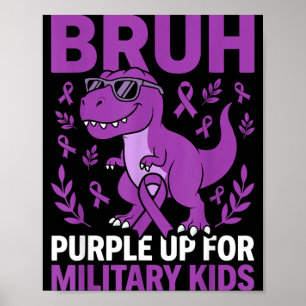 Purple Up for Military Kids Military Child Month Poster