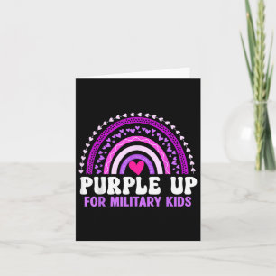 Purple Up For Military Kids Military Child Month R Card