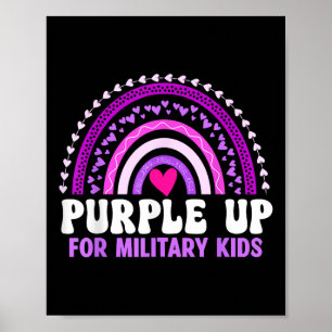 Purple Up For Military Kids Military Child Month R Poster