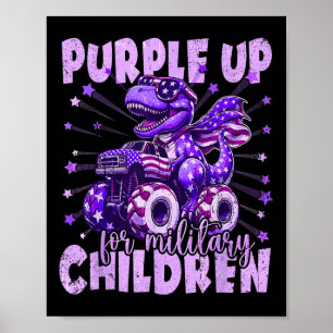 Purple Up For Military Kids Month Military Child D Poster