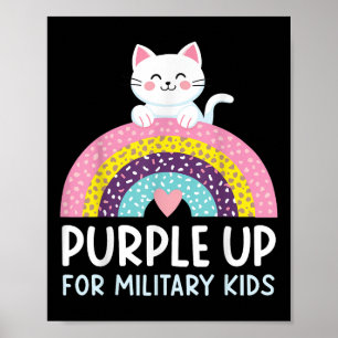 Purple Up For Military Kids Month Military Child R Poster