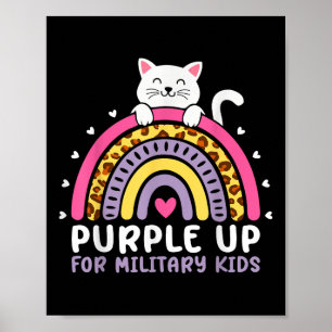 Purple Up For Military Kids Month Military Child R Poster