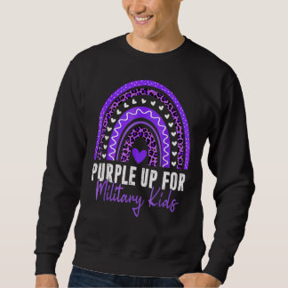 Purple Up For Military Kids Month Military Child R Sweatshirt