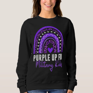 Purple Up For Military Kids Month Military Child R Sweatshirt