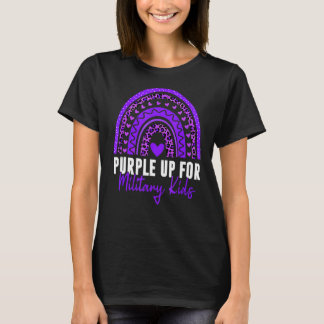 Purple Up For Military Kids Month Military Child R T-Shirt