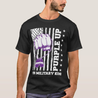 Purple Up for Military Kids Month of Military Chil T-Shirt