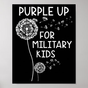 Purple Up For Military Kids Month Of The Military Poster