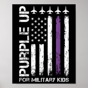 Purple Up For Military Kids Poster