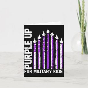 Purple up for military kids toddler women boysPurp Card