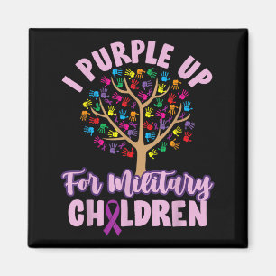 Purple Up Military Child Kids Month Children Magnet