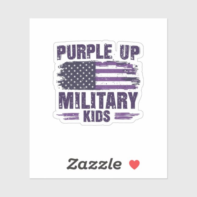 Purple Up Military Kids Awreness Month  (Sheet)