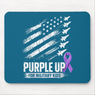 Purple up military kids month of military child mouse pad