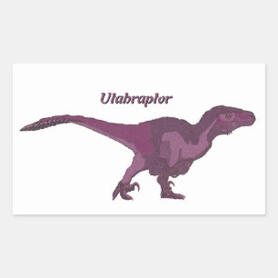 Purple Utahraptor Right Sticker
