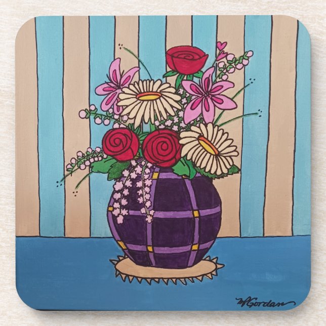 Purple Vase Coaster (Front)