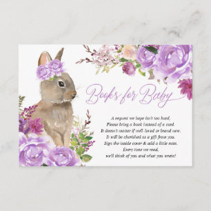 Purple vert livre lapin de Pâques au lieu de carte