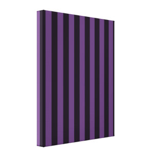Purple Vertical Stripes Customize This! Canvas Print