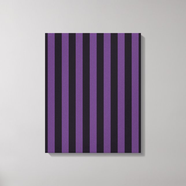 Purple Vertical Stripes Customize This! Canvas Print (Front)