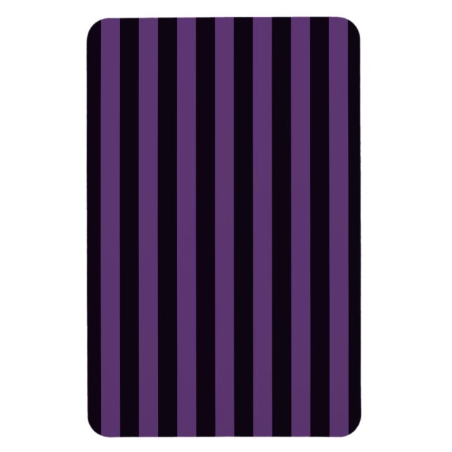 Purple Vertical Stripes Customize This! Magnet (Vertical)