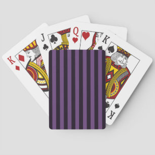 Purple Vertical Stripes Customize This! Playing Cards
