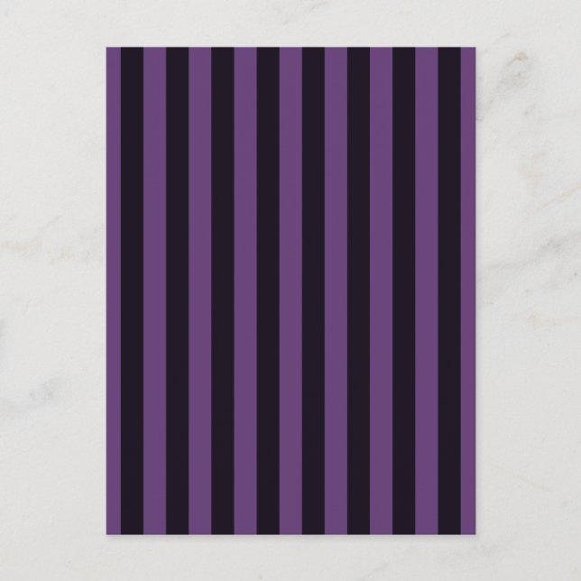 Purple Vertical Stripes Customize This! Postcard (Front)