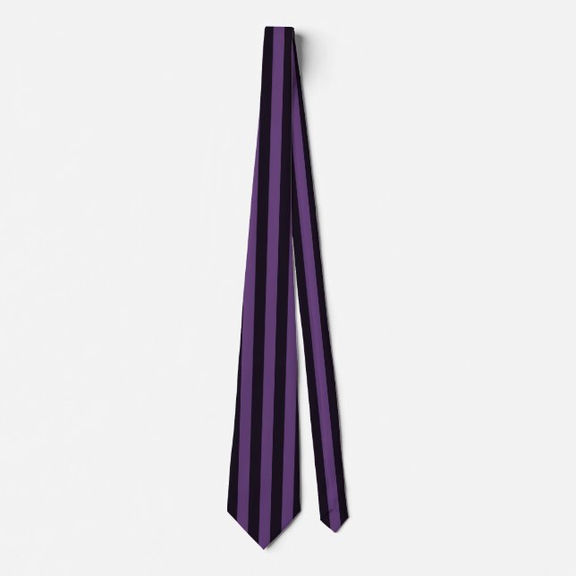 Purple Vertical Stripes Customize This! Tie (Front)