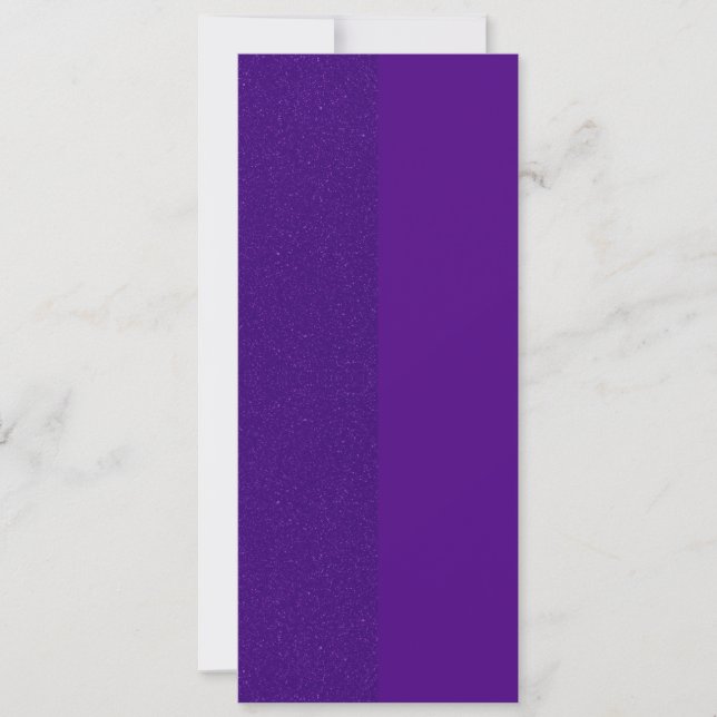 Purple Vertical Two-Tone Invitation – Customizable (Front)