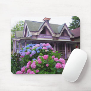 Purple Victorian Cottage - Martha's Vineyard Mouse Pad
