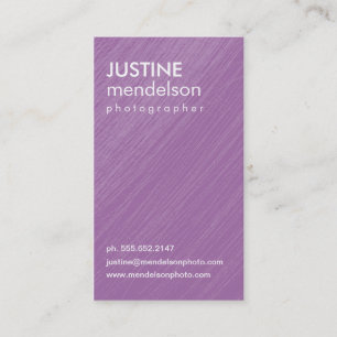 Purple Vintage Camera Photography Business Cards